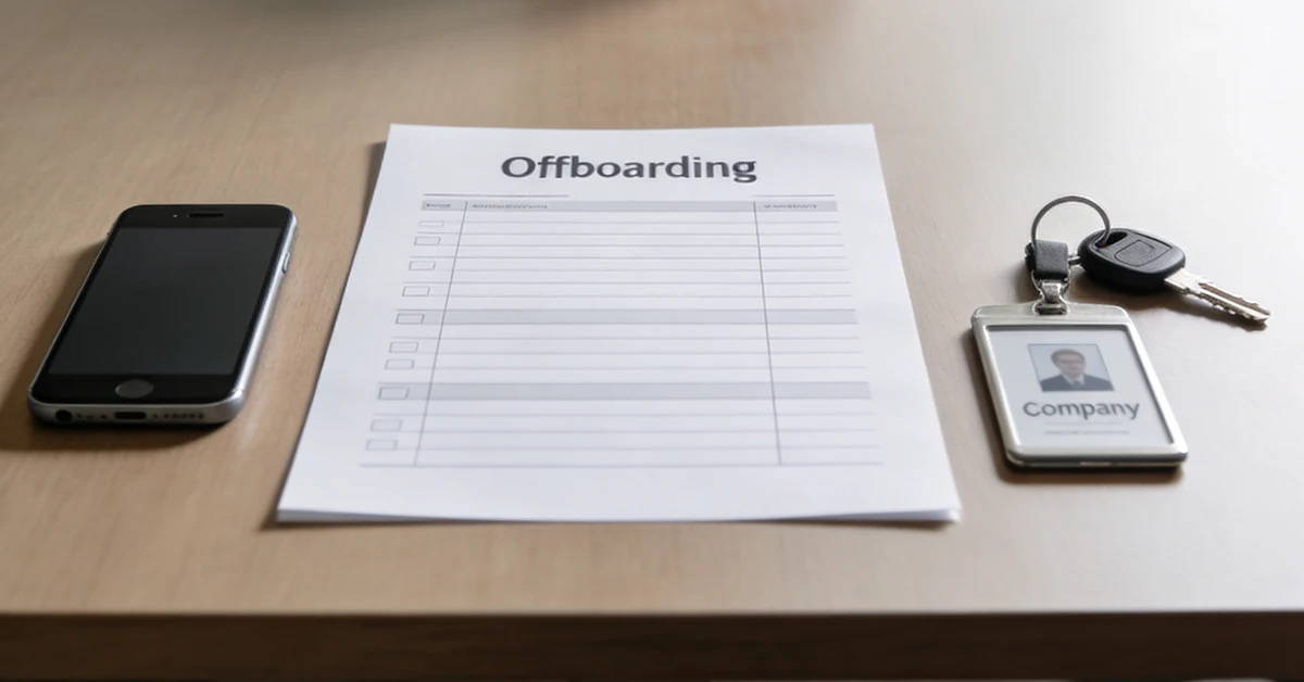Employee offboarding and IT security dashboard showing deactivated access for property management software accounts.
