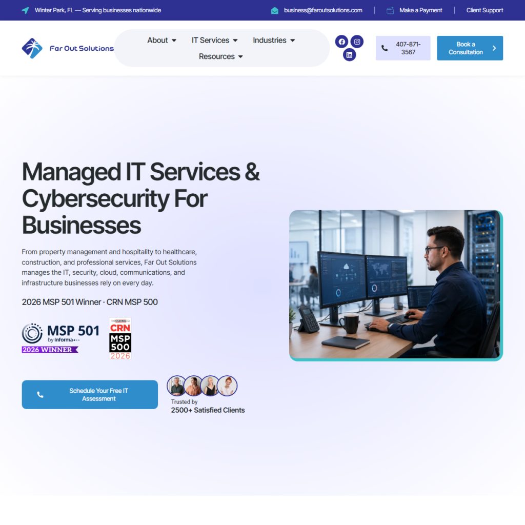 best cybersecurity company for property managers website home page