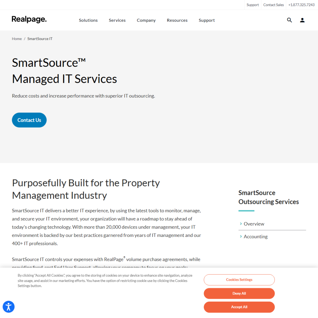real page website screenshot, cybersecurity company for property managers