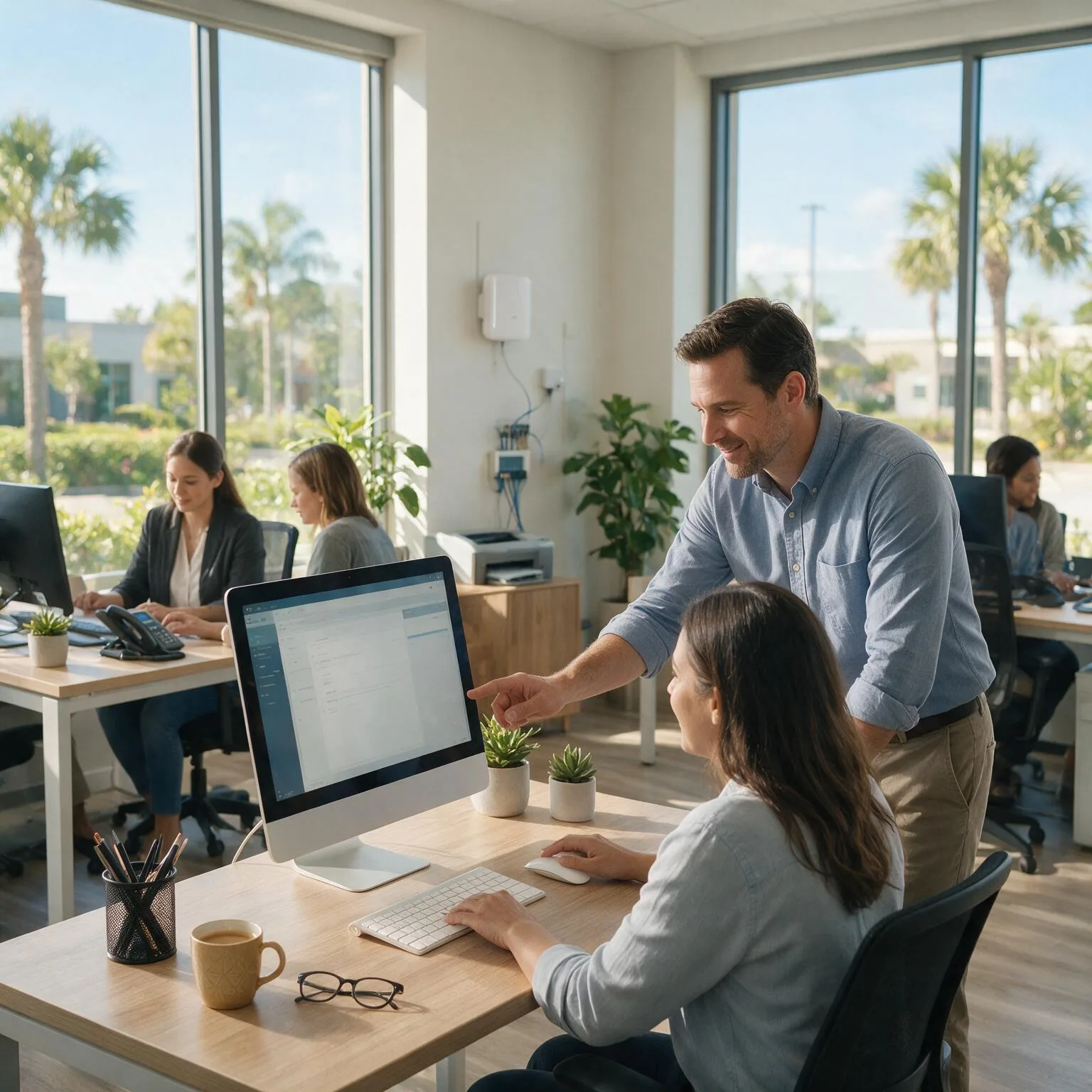 IT technician providing support to a business team in Winter Park, Florida